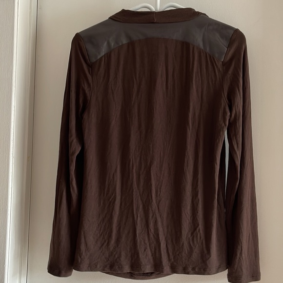 Michael Kors shirt with faux leather details - Picture 5 of 6